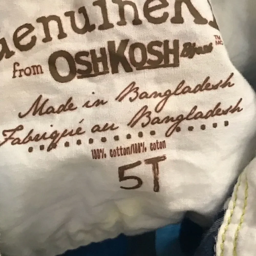 Oshkosh Kids Button Down Shirt Size 5